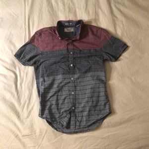 Striped Short Sleeve Button Down